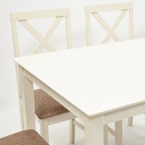 Обеденная группа на кухню Хадсон (стол + 4 стула) id 13692 ivory white (слоновая кость) арт.13692 в Тюмени - предосмотр 1